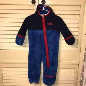 North Face fleece one piece
